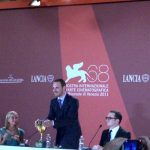 Official awards press conference: Volpi Cup winners Michael Fassbender (Shame) and Deanie Yip (A Simple Life)