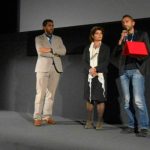Second award ceremony, inside the Sala Casino of the Venice Film Festival, before the screening of the newly restored version of "Una giornata particolare"