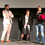 Second award ceremony, inside the Sala Casino of the Venice Film Festival, before the screening of the newly restored version of "Una giornata particolare"