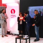 Silvia Scola, accepting the Queer Lion on behalf of her father Ettore
