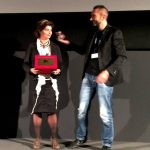 Second award ceremony, inside the Sala Casino of the Venice Film Festival, before the screening of the newly restored version of "Una giornata particolare"