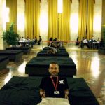 Daniel N. Casagrande relaxing in the Press Room