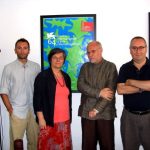 Marco Müller, Daniel N. Casagrande and Franco Grillini just a couple of weeks before the very first edition of Queer Lion