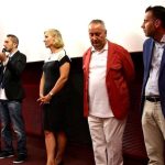 September 7th, 2013. Queer Lion special debate, "Fighting Homophobia: How?". QL president Daniel N. Casagrande, with Daniele Sartori, Sen. Josefa Idem, Franco Grillini and MP Alessandro Zan
