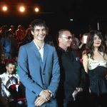 August 28th, 2013: World premiere of Gerontophilia directed by Bruce LaBruce, selected by Giornate degli Autori - Venice Days, competing for Queer Lion. Left to right: Pier-Gabriel Lajole, Bruce LaBruce, Katie Boland