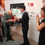 Venezia 69: Sylvain Azou, Venice Days' deputy director, hands the trophy to Jeon Kyu-hwan