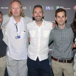 Queer Lion jury: Brain Robinson, Jani Kuštrin, Rita Fabbri with Marco Busato and Daniel N. Casagrande (QL)