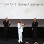 Sep 02 - Julie Andrews receiving the Golden Lion for Lifetime Achievement (photo Marco Visca Studio)